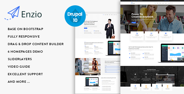 01 preview.  large preview - Enzio - Responsive Multipurpose Business Drupal 10 Theme