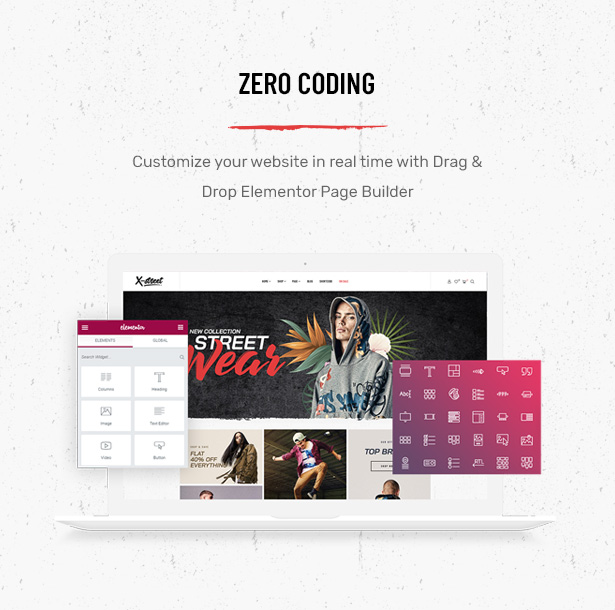 Striz Fashion Ecommerce WordPress Theme Built With Elementor page builder