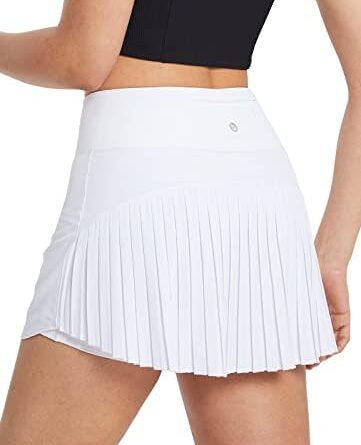1690046107 31M7np0fLnL. AC  361x445 - BALEAF Women's Pleated Tennis Skirts High Waisted Lightweight Athletic Golf Skorts Skirts with Shorts Pockets