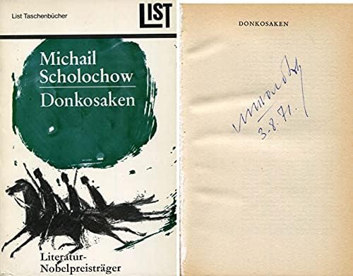 1690175917 414UlQlunqL. AC  - Mikhail Sholokhov NOBEL PRIZE IN LITERATURE autograph, signed book