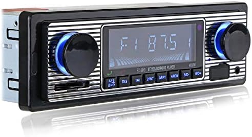 1690262491 41ZsiGxOtAL. AC  - FYPLAY Classic Bluetooth Car Stereo, FM Radio Receiver, Hands-Free Calling, Built-in Microphone, USB/SD/AUX Port, Support MP3/WMA/WAV, Dual Knob Audio Car Multimedia Player, Remote Control