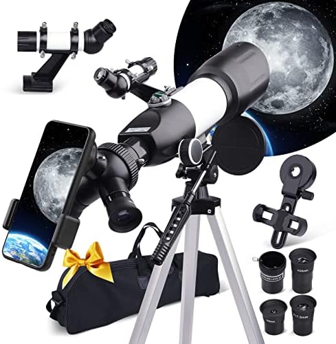 1690392490 51OsppCR2TL. AC  - FREE SOLDIER Telescope for Kids&Astronomy Beginners - 70mm Aperture Refractor Telescope for Stargazing With Adjustable Tripod Phone Adapter Wireless Remote Perfect Travel Telescope Gift for Kids, Blue