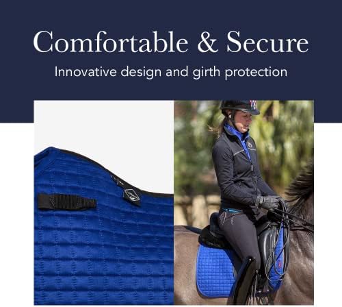 41NolOyFymL. AC  - LeMieux Dressage Cotton Square Saddle Pad - English Saddle Pads for Horses - Equestrian Riding Equipment and Accessories