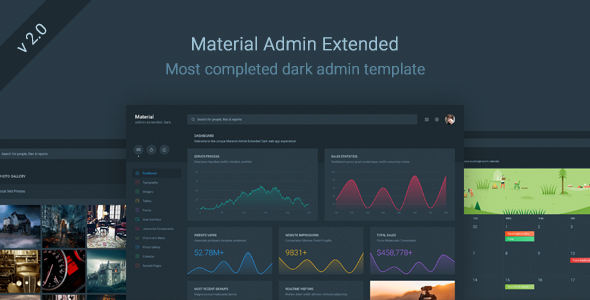 Material Admin Extended – Dark Responsive Template