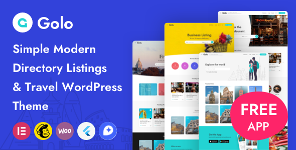 Golo – Directory & Listing, Travel WordPress Theme