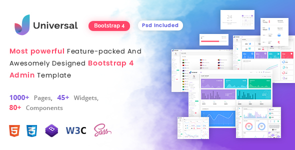 Universal – Multipurpose Bootstrap 4 & 5 HTML Admin Dashboard Template