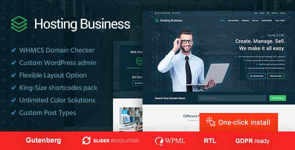 Hosting Business  – Software and Technology WordPress Theme