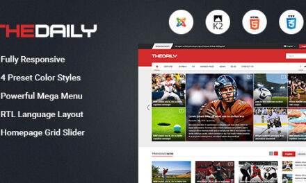 TheDaily – Responsive News Portal Joomla Template