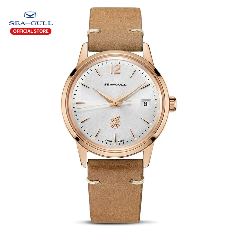 2022 Seagull Men’s Watch Classic Retro 51 Re-Edition Gold Dial Automatic Mechanical Watch Men’s Watch relogio masculino D51SG