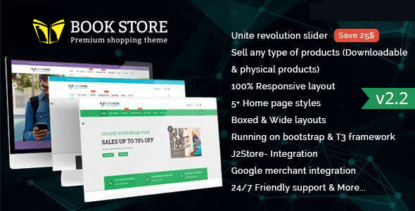 Bookstore – Responsive Joomla Ecommerce Template