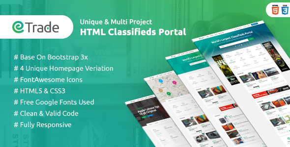 Trade – Modern Classified Ads HTML Template