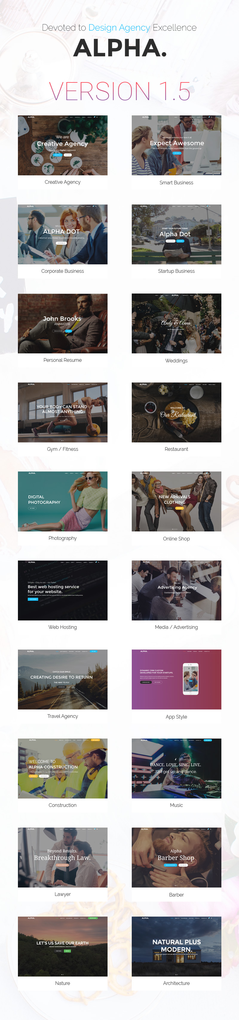 Alpha Dot Multi Purpose HTML5 Template - 1