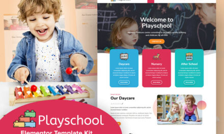 Playschool – Childcare & School Elementor Template Kit