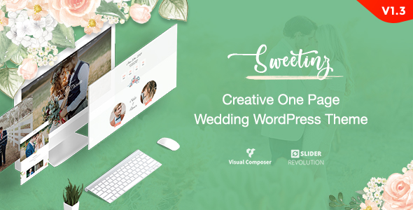 Sweetinz - Creative OnePage Wedding WordPress Theme