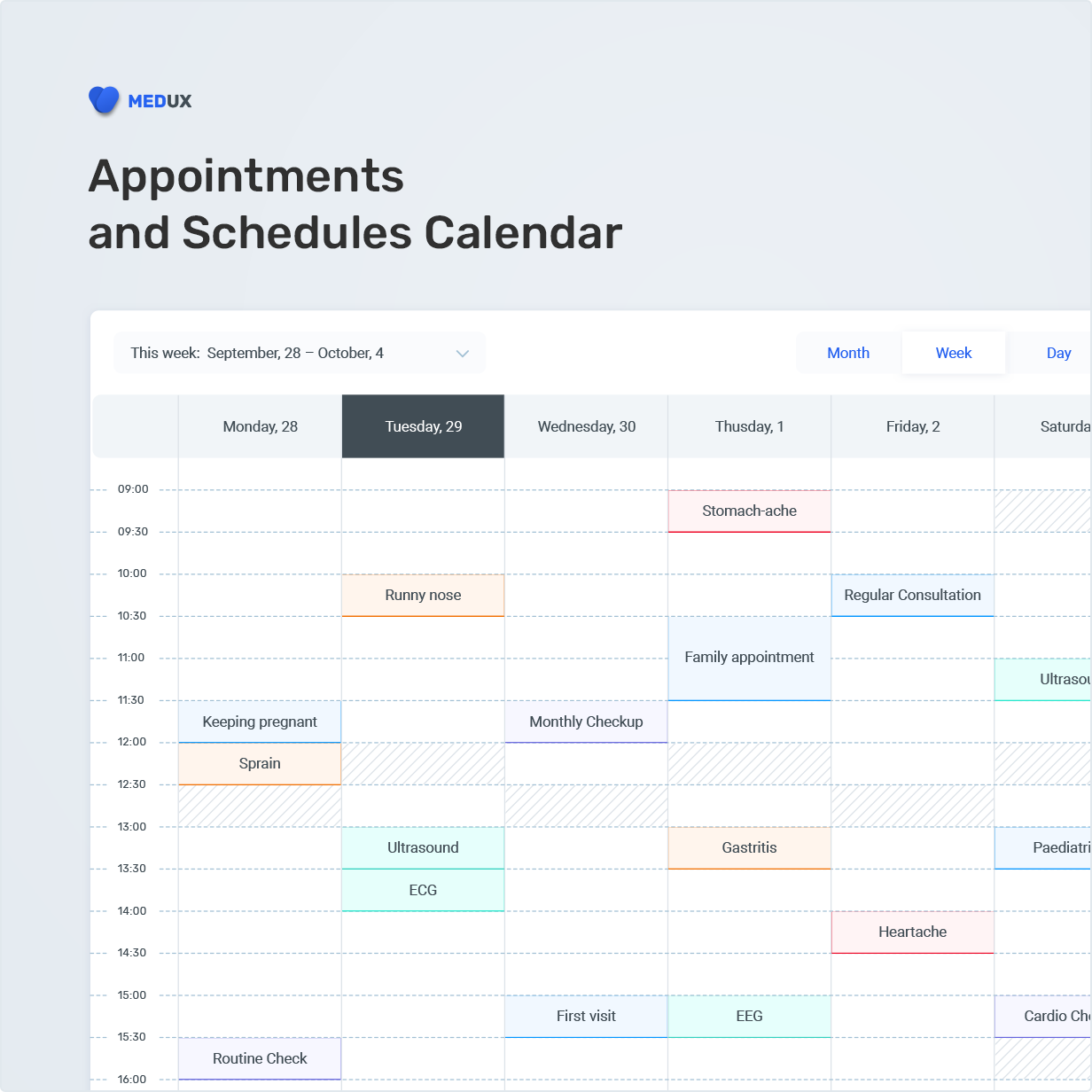 Appointments and Schedules Calendar