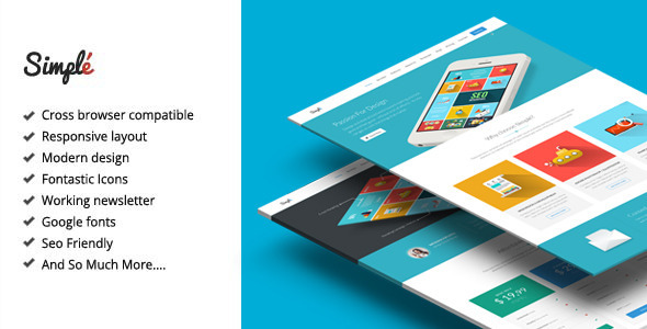 Simple – Responsive Landing Page Template