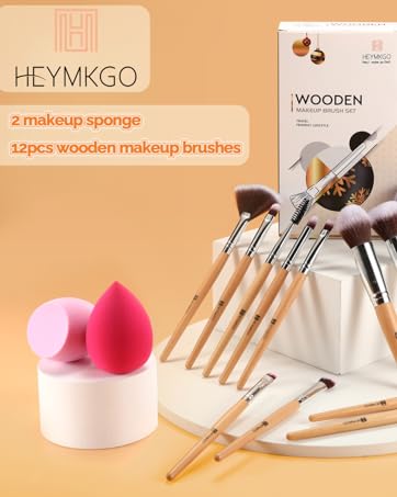 makeup brushes and sponge set