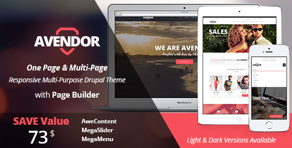 AVENDOR – Responsive Multi-purpose Drupal Theme