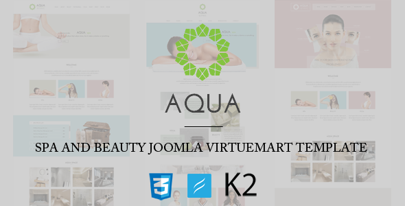 Aqua – Spa and Beauty Joomla VirtueMart Template