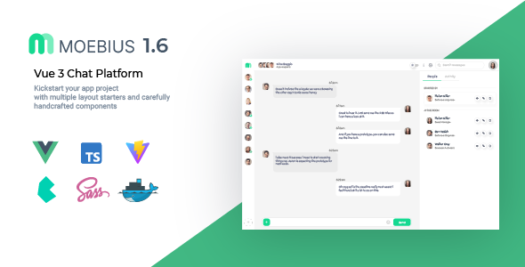 Moebius – VueJS 3 Chat Platform UI