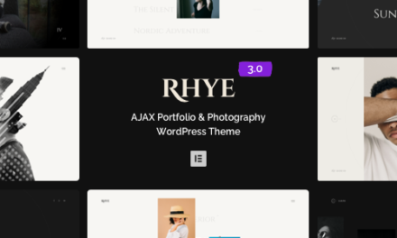 Rhye – AJAX Portfolio WordPress Theme