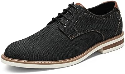 Bruno Marc Men’s Dress Oxfords Denim Shoes