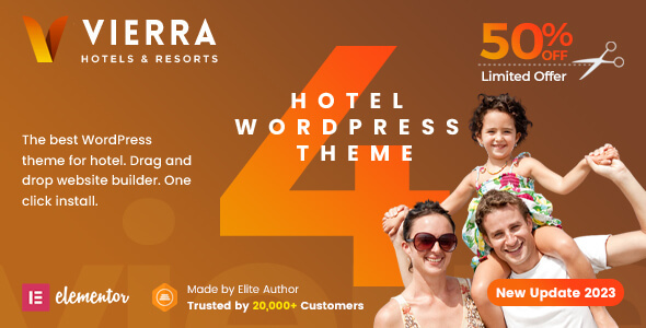 Hotel Booking WordPress Theme – Vierra