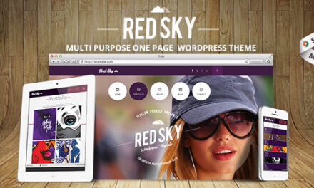 Red Sky – One Page Creative Theme