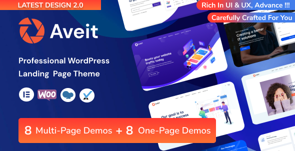 Aveit – Landing Page WordPress Theme