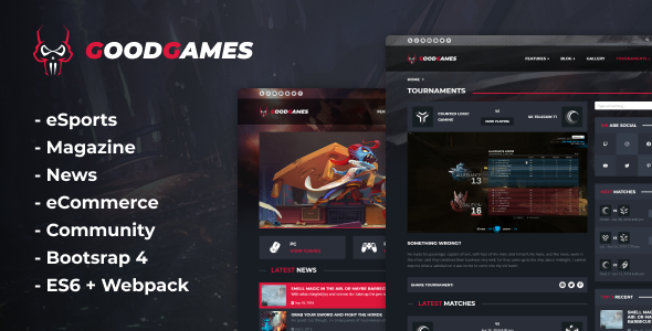 Good Games – eSports & Magazine Gaming Template