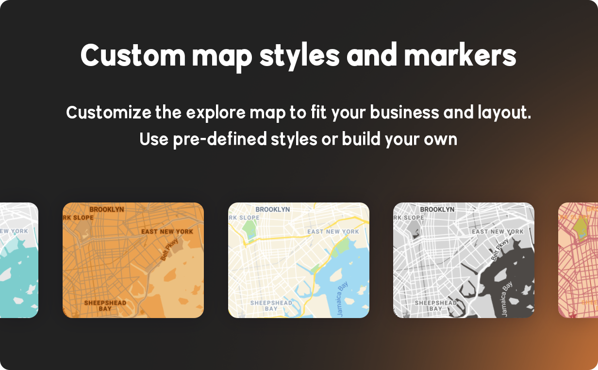 BRIKK- listing and directory WordPress theme - map styles