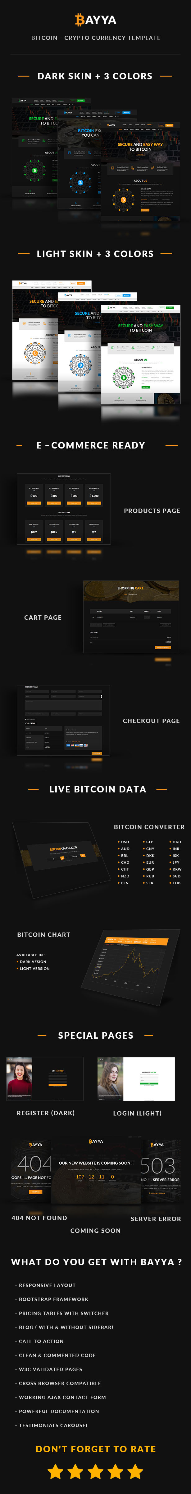 Bayya - Bitcoin Crypto Currency Template - 1