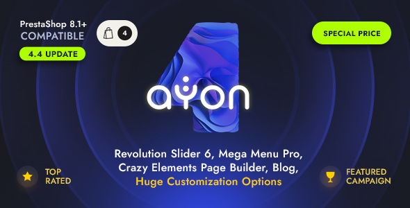 AYON – Multipurpose Responsive Prestashop Theme