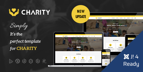 Charity – Nonprofit, Fundraising Joomla 4 Template