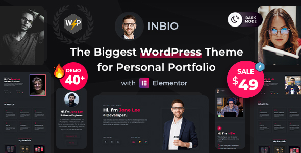 InBio – Personal Portfolio / Resume Theme