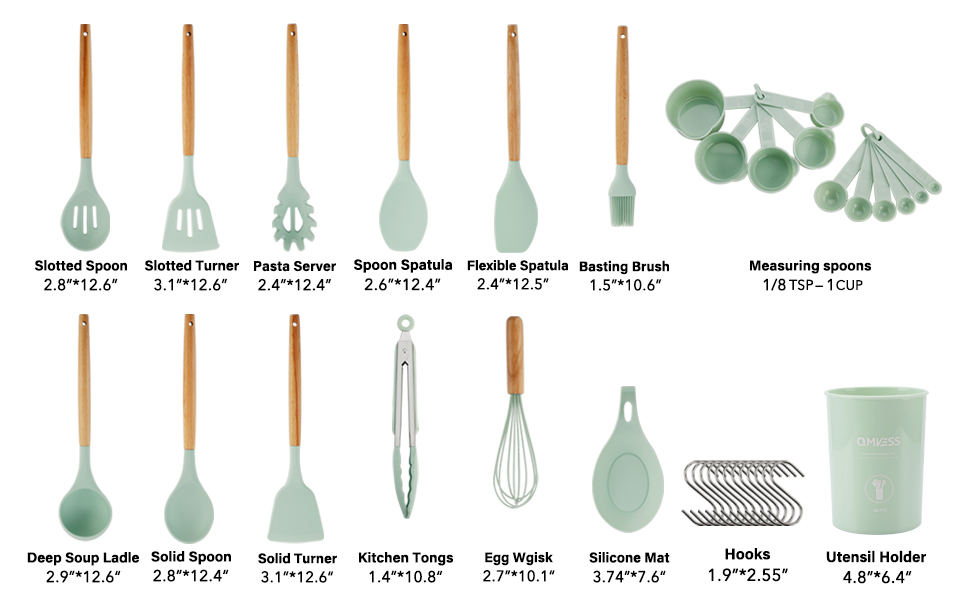 Silicone Cooking Utensils Set