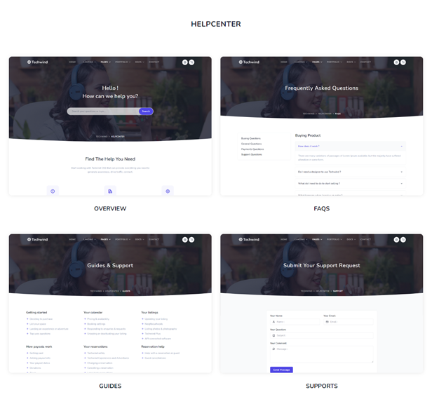 Techwind - Tailwind CSS Multipurpose Landing & Admin Dashboard Template - 15