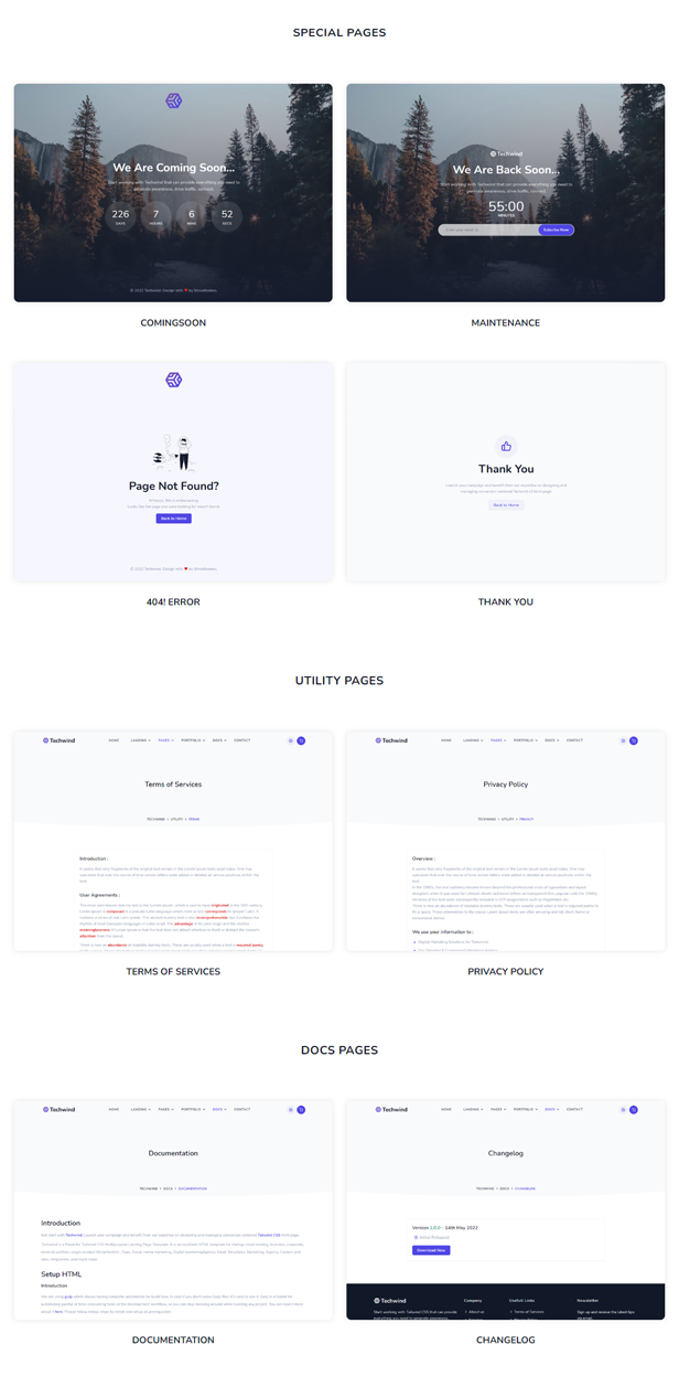 Techwind - Tailwind CSS Multipurpose Landing & Admin Dashboard Template - 19