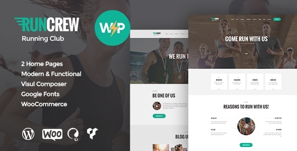 RunCrew | Running Club, Marathon & Sports WordPress Theme