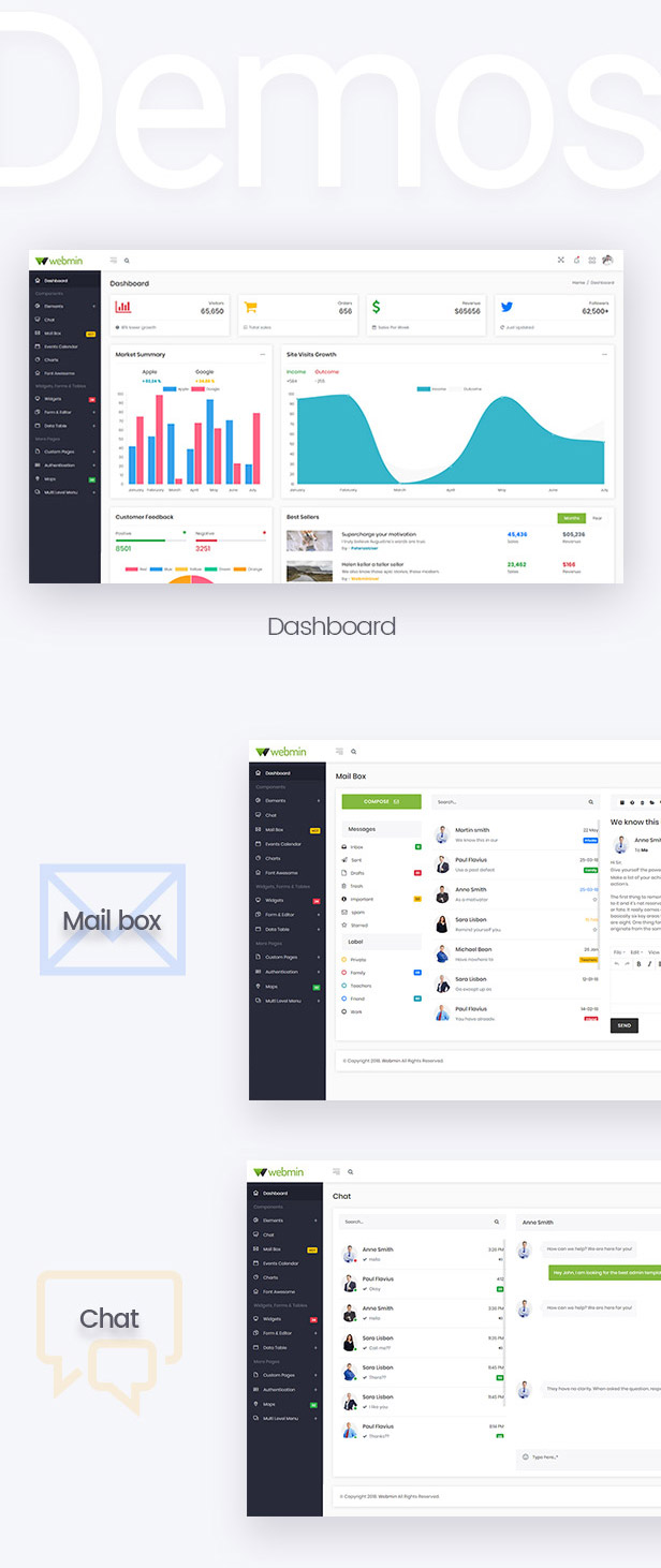 Webmin - React JS Admin Dashboard Template - 3