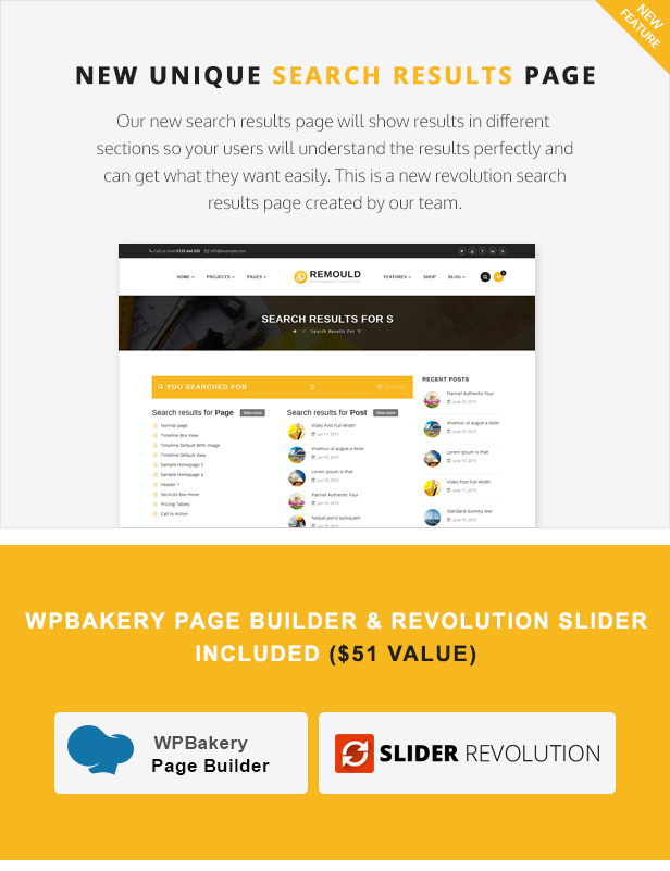 Remould WordPress Theme - Visual Composer and Revolution Slider included