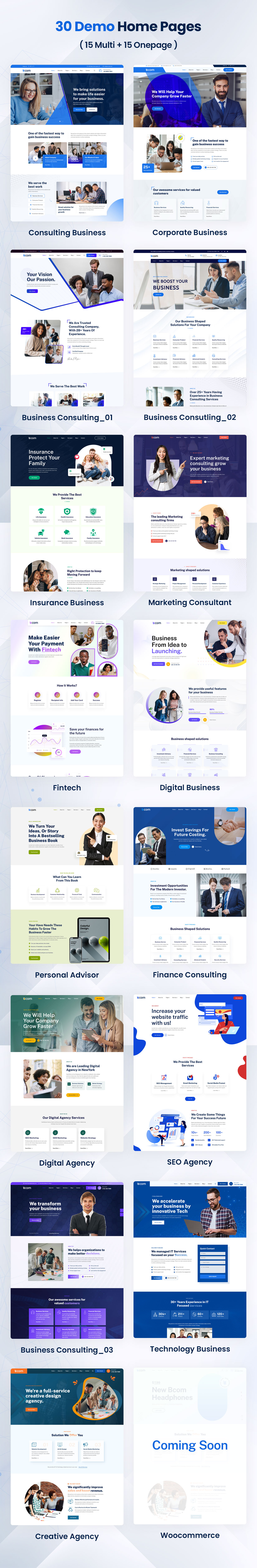 Bcom - Consulting Business WordPress Theme