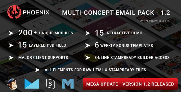 Corporate - responsive email newsletter templates with online Stampready & Mailchimp Builders Access - 1