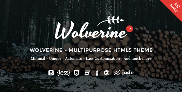 Wolverine – Multipurpose HTML5 Template