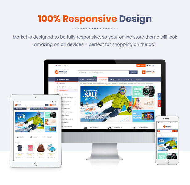 Market - Responsive Multipurpose Prestashop Theme - Intro