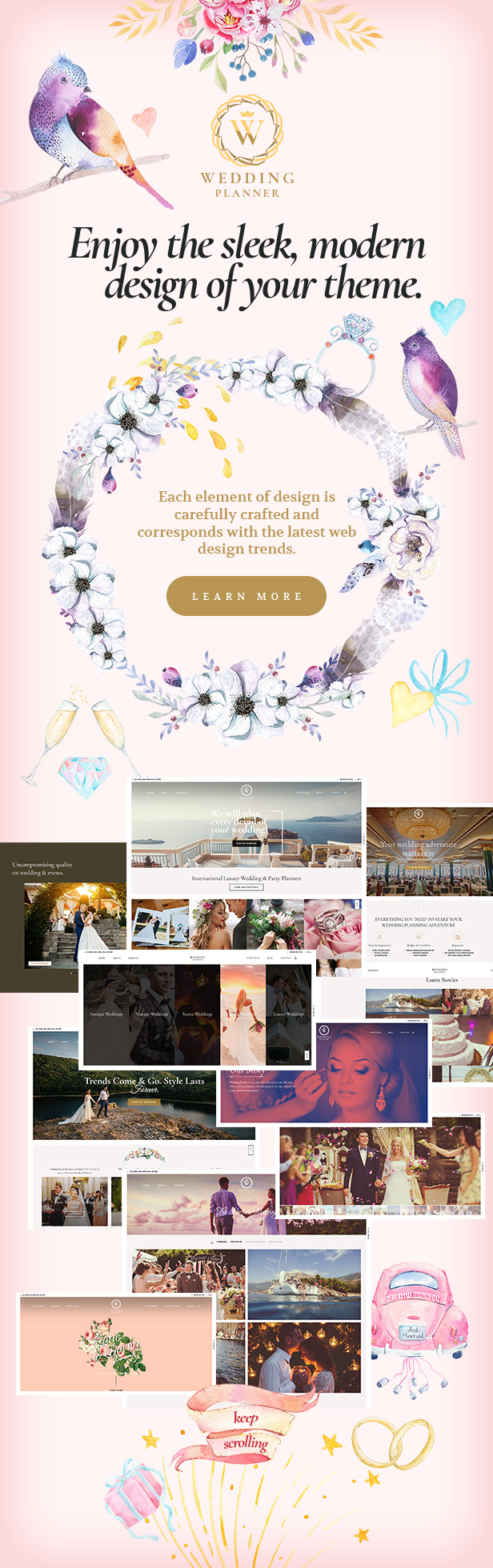 Wedding Planner - Responsive WordPress Theme - 3