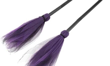 2pcs Halloween Witches Broom Creative Plastic Broom Witch Broomstick Halloween Witch Decoration Witch Costume Props for Kids Adult Party Decoration (Random Color)