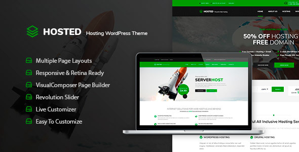 Hosted – WordPress Hosting Theme + WHMCS