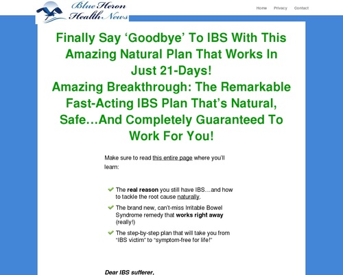 My IBS Story CB | Blue Heron Health News