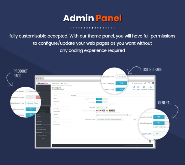 Market - Responsive Multipurpose Prestashop Theme - Admin